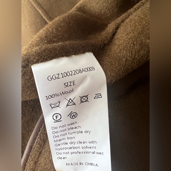 Brown with Green undertone Oversized Coat - Picture 11 of 13